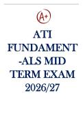 ATI FUNDAMENTALS MID-TERM EXAM 2026 &vert; Questions with Correct Answers &vert; Rated A&plus;