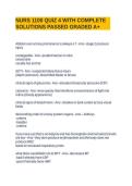 NURS 1100 QUIZ 4 WITH COMPLETE SOLUTIONS PASSED GRADED A&plus;