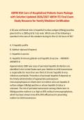 ABFM KSA Care of Hospitalized Patients Exam Package  with Solution Updated 2026&sol;2027 ABFM ITE Final Exam  Study Resource for Family Medicine Certification 