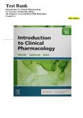 Test Bank for Introduction to Clinical Pharmacology 10th Edition Visovsky Zambroski Hosler &vert; LPN&sol;LVN Nursing Exam Prep with Rationales