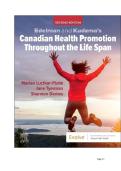 TEST BANK FOR Edelman and Kudzma's Canadian Health Promotion Throughout the Life Span 2nd Edition by Marian Luctkar-Flude ISBN&colon; 978-0443125218 COMPLETE GUIDE WITH RATIONALES 100&percnt; VERIFIED A&plus; GRADE ASSURED&excl;&excl;&excl;&excl;NEW LATEST UPDATE&excl;&excl;&excl;&excl;
