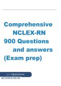 Comprehensive NCLEX-RN 900 Questions and answers &lpar;Exam prep&rpar; 2026