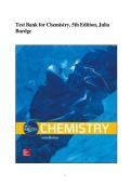 Test Bank for Chemistry&comma; 5th Edition&comma; Julia  Burdge 