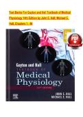 TEST BANK For Guyton and Hall Textbook of Medical Physiology&comma; 14th Edition by John E&period; Hall&semi; Michael E&period; Hall&comma; Verified Chapters 1 - 86&comma; Complete Newest Version