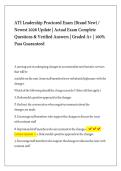 ATI Leadership Proctored Exam &lpar;Brand New&rpar; &sol; Newest 2026 Update &vert; Actual Exam Complete Questions & Verified Answers &vert; Graded A&plus; &vert; 100&percnt; Pass Guaranteed