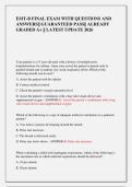 EMT-B FINAL EXAM WITH QUESTIONS AND  ANSWERS&vert;&vert; GUARANTEED PASS&vert;&vert; ALREADY  GRADED A&plus; &vert;&vert; LATEST UPDATE 2026       