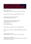 BIO LAB 13 REVIEW EXAM QUESTIONS AND ANSWERS RATED A&plus; SURE PASS&excl;&excl;&excl; LATEST UPDATE
