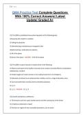 QMA Practice Test Complete Questions With 100&percnt; Correct Answers&vert; Latest Update&vert; Graded A&plus;