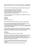 NURS 250 PRACTICE TEST QUESTIONS & ANSWERS