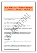 BUSI 400 CH&period; 7 EXAM QUESTIONS AND ANSWERS GRADED A&plus; 2025&sol;2026