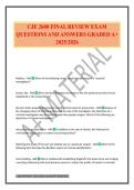 CJE 2600 FINAL REVIEW EXAM QUESTIONS AND ANSWERS GRADED A&plus; 2025&sol;2026