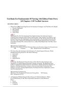 Test Bank for Fundamentals of Nursing 11th Edition by Potter&comma; Perry&comma; Updated with All Chapters 1-50 LATEST &vert;2026