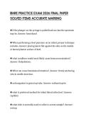IBHRE PRACTICE EXAM 2026 FINAL PAPER SOLVED ITEMS ACCURATE MARKIN