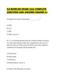 ILE BUNDLED EXAMS 2026 COMPLETE QUESTIONS AND ANSWERS GRADED A&plus;