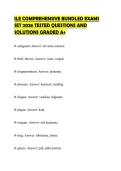 ILE COMPREHENSIVE BUNDLED EXAMS SET 2026 TESTED QUESTIONS AND SOLUTIONS GRADED A&plus;