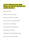 ILE TESTS COMPILED ACTUAL EXAMS BUNDLE 2026 UPDATED QUESTIONS WITH ANSWERS GRADED A&plus;