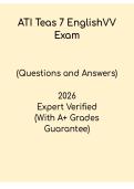 ATI TEAS 7 English Exam Study Guide PDF &vert; 2026 Prep