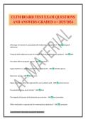 CLTM BOARD TEST EXAM QUESTIONS AND ANSWERS GRADED A&plus; 2025&sol;2026