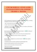 CMN 548 MODULE 1 STUDY GUIDE EXAM QUESTIONS AND ANSWERS GRADED A&plus; 2025&sol;2026
