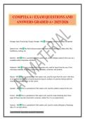 COMPTIA A&plus; EXAM QUESTIONS AND ANSWERS GRADED A&plus; 2025&sol;2026