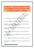 COMPTIA A&plus; 220-1201 CERTIFICATION EXAM OBJECTIVES QUESTIONS AND ANSWERS GRADED A&plus; 2025&sol;2026