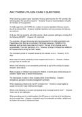 ADV PHARM UTA 5334 EXAM 1 QUESTIONS