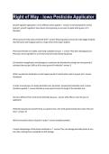 Right of Way &ndash; Iowa Pesticide Applicator Exam &ndash; Certification Practice Questions and Answers