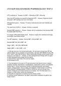 UTA NUR 5334 ADVANCED PHARMACOLOGY TEST 2