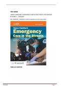 FULL TEST BANK FOR NANCY CAROLINE'S EMERGENCY CARE IN THE STREETS ESSENTIALS PACKAGE 9TH EDITION BY AMERICAN ACADEMY OF ORTHOPAEDIC SURGEONS &lpar;AAOS&rpar; ALL CHAPTERS COVERED 1-53&vert;&vert; 100&percnt; VERIFIED QUESTIONS & ANSWERS&vert;&vert; LATEST UPDATE GUARANTEED PASS A&plus;