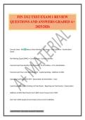 FIN 3312 TXST EXAM 1 REVIEW QUESTIONS AND ANSWERS GRADED A&plus; 2025&sol;2026