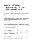 IMSA LEVEL 1 CERTIFICATION COMPREHENSIVE STUDY GUIDE 2026 COMPLETE SOLUTIONS VERIFIED