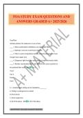 FOA STUDY EXAM QUESTIONS AND ANSWERS GRADED A&plus; 2025&sol;2026