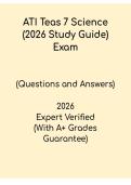 ATI TEAS 7 Science Exam Study Guide PDF &vert; 2026 Prep