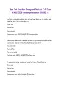 New York State Auto Damage and Theft Quiz 17-71 Exam &ndash; NEWEST 2026 &vert; Complete Questions & Verified Solutions &vert; GRADED A&plus;
