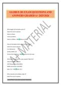 GLOBUS 201 EXAM QUESTIONS AND ANSWERS GRADED A&plus; 2025&sol;2026