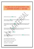GLOBUS 201 EXAM QUESTIONS AND ANSWERS GRADED A&plus; 2025&sol;2026