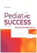 Pediatric Success NCLEX&reg;-Style Q&A Review  THIRD EDITION  Beth Richardson&comma; PhD&comma; RN&comma; CPNP&comma; FAANP  Associate Professor Emeritus  Indiana University School of Nursing