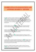 GLOBUS FINAL EXAM QUESTIONS AND ANSWERS GRADED A&plus; 2025&sol;2026