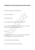 OM 300 Exam 2 Chilcutt Questions with Actual Answers 