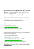 ATI Comprehensive Exit Final 2026 &vert; Latest 180 Actual Exam Questions & Correct Detailed Answers &vert; Verified Answers &vert; Already Graded A&plus; &vert; Best Exam for Nursing