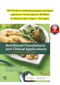 TEST BANK For Nutritional Foundations and Clinical Applications A Nursing Approach&comma; 8th Edition By Michele Grodner
