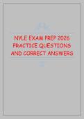 NYLE Exam Prep 2026 &ndash; New York Law Exam Practice Questions and Correct Answers &vert; UBE Study Material