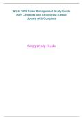 WGU D099 Sales Management Study Guide Key Concepts and Structures &vert; Western Governors University &vert; 2026&sol;2027 Complete Edition