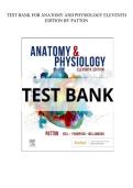 TEST BANK FOR ANATOMY AND PHYSIOLOGY 11TH EDITION BY KELVIN T&period;PATTON ISBN 978-0323775717 COMPLETE GUIDE WITH RATIONALES 100&percnt; VERIFIED A&plus; GRADE ASSURED&excl;&excl;&excl;&excl;&excl;&excl;NEW LATEST UPDATE&excl;&excl;&excl;