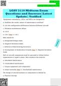 LGAV 3110 Midterm Exam  Questions and Answers&vert;Latest  Update&vert; Verified 