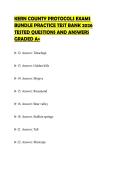KERN COUNTY PROTOCOLS EXAMS BUNDLE PRACTICE TEST BANK 2026 TESTED QUESTIONS AND ANSWERS GRADED A&plus;