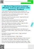 SIA Door Supervisor training  &lpar;Module 3&rpar; Exam Questions with  Answers&vert; Verified