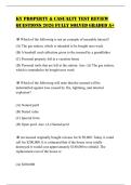 KY PROPERTY & CASUALTY TEST REVIEW QUESTIONS 2026 FULLY SOLVED GRADED A&plus;