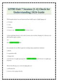 LETRS Unit 7 Session &lpar;1-4&rpar; Check for Understanding 2026 Guide