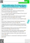 USI Certification Test Questions  with Correct Answers&vert; Verified 